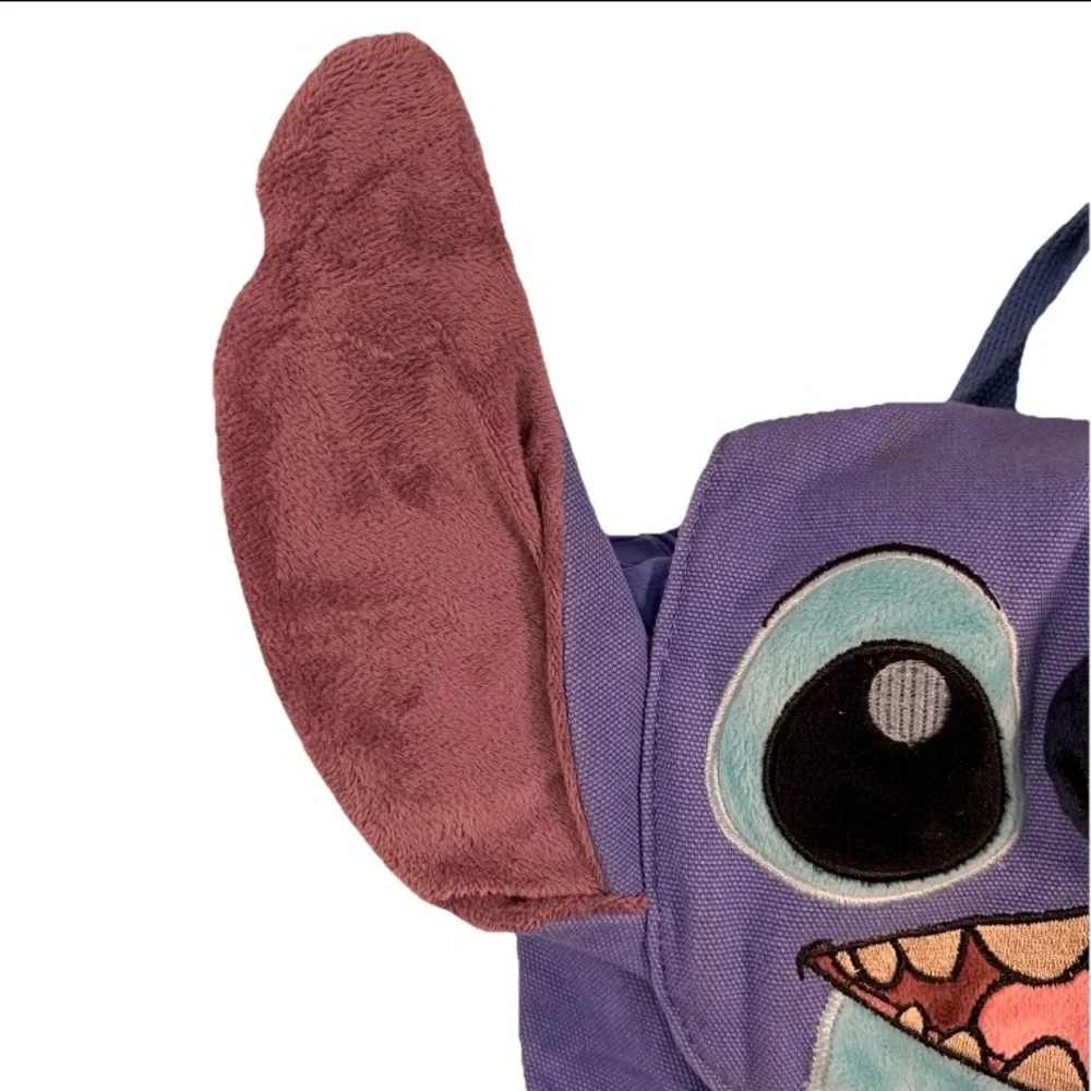Disney Parks Lilo & Stitch‎ Mini Backpack Plush Ears Canvas Drawstring Cute